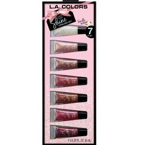 🌸 3/$10 L.A. COLORS 7 Piece Lipgloss Gift Set